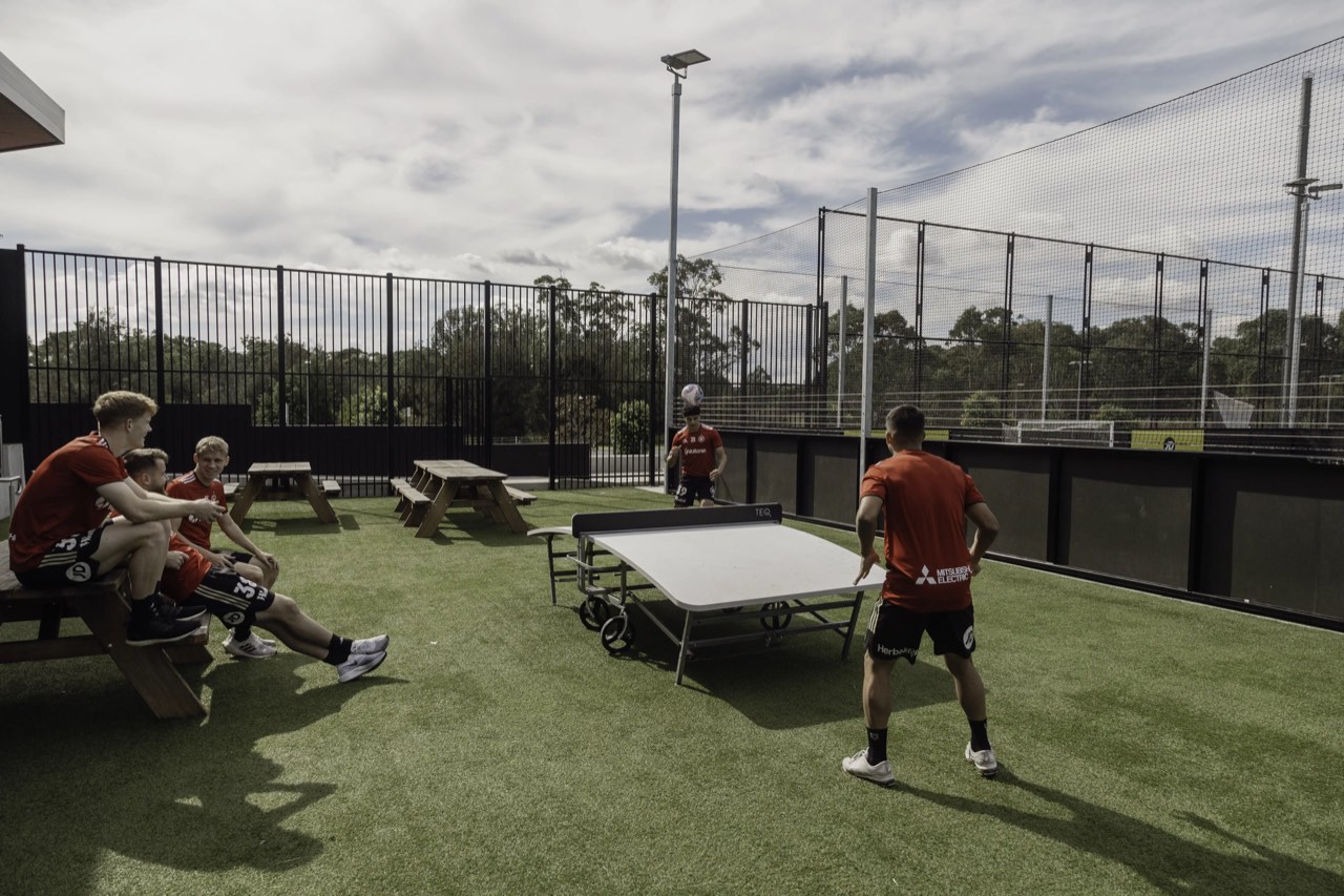 Teqball table at Wanderers FIVES